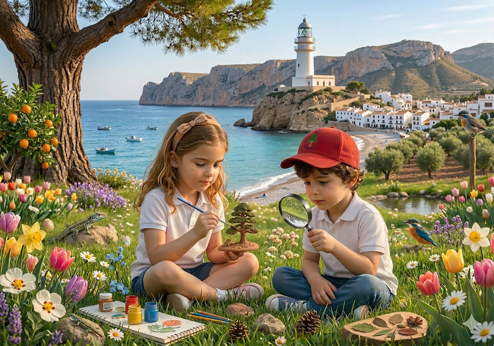 Niños jugando en la Escuela de Pascua de L'Alfàs del Pi